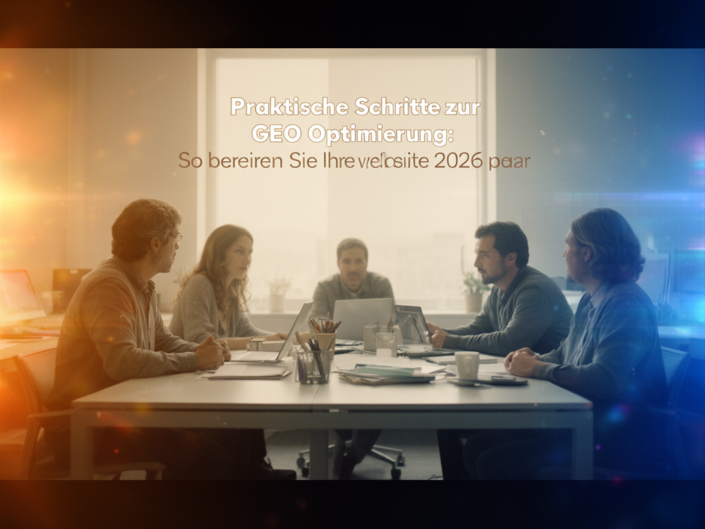 Praktische Schritte zur GEO Optimierung: So bereiten Sie Ihre Website 2026 vor